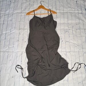 SHEIN Dark Gray Midi Dress